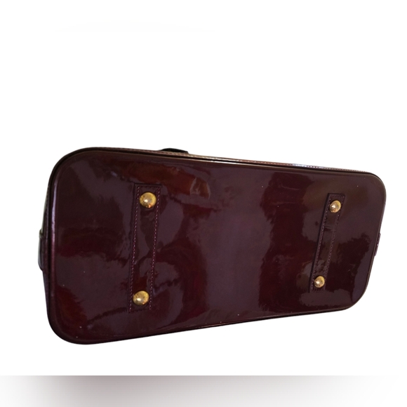 Authentic EUC Louis Vuitton GM Alma Red Fauviste Vernis Handbag with Dustbag. - Picture 8 of 17